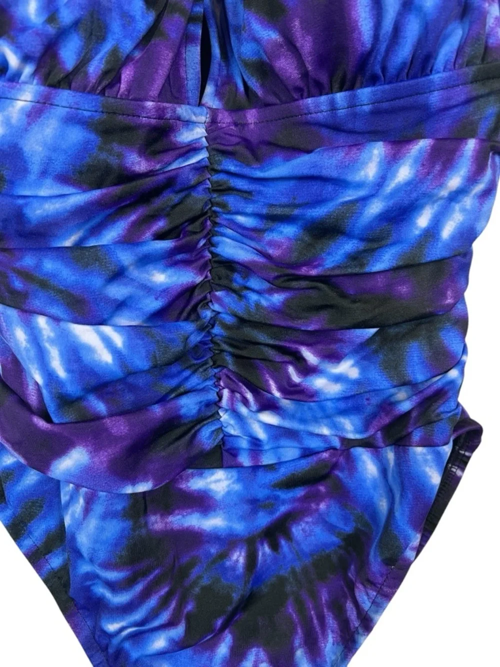MagicSuit Katrina Purple Blue Tie Dye one Piece Swimsuit Tummy Control 12 NWT
